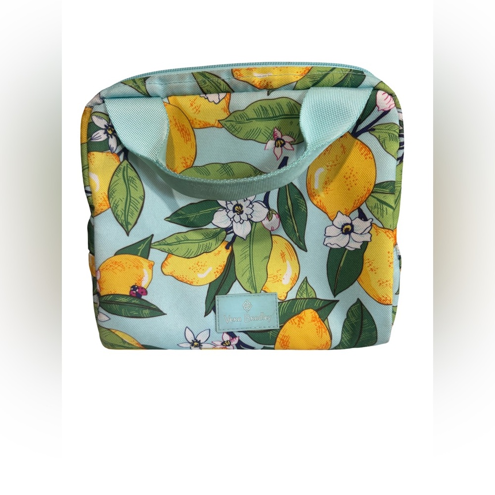 Vera Bradley Citrus Blossom lunch bag - Green and Yellow